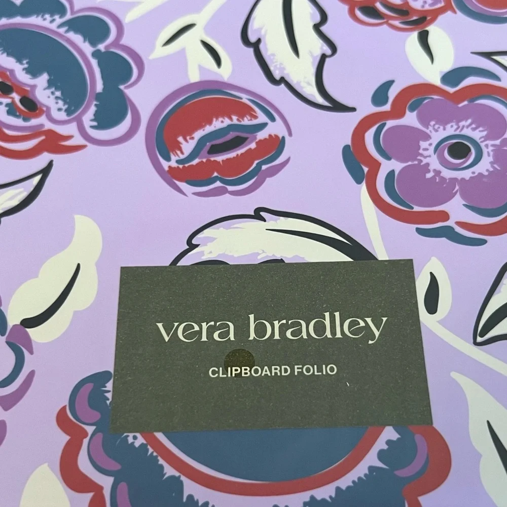 Vera Bradley Clipboard Folio in Bubbly Flowers NWT